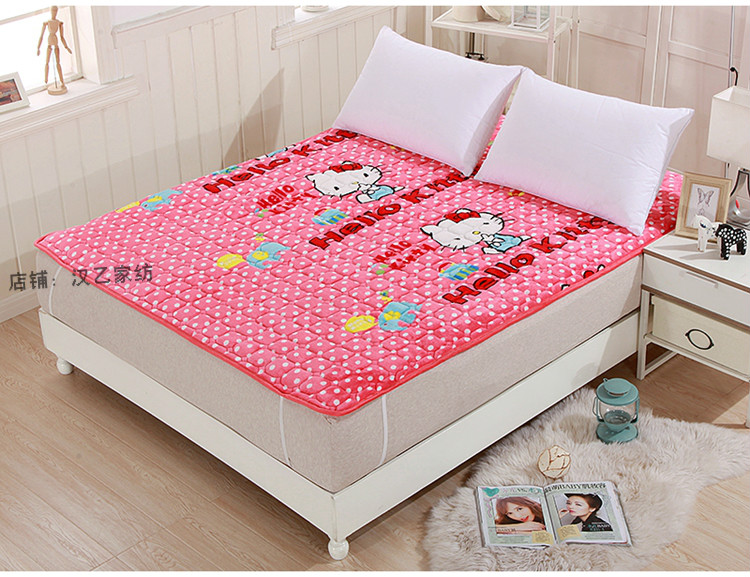 Flannel nệm 0.9 1.2 1.5 1.8 m giường nhíp có thể gập lại washable ký túc xá sinh viên tatami mat