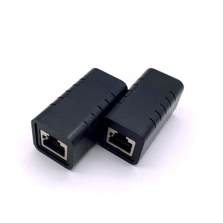 Gigabit network straight head RJ45 network wire to six categories of network cable dual - channel network wire non - loss extension connector