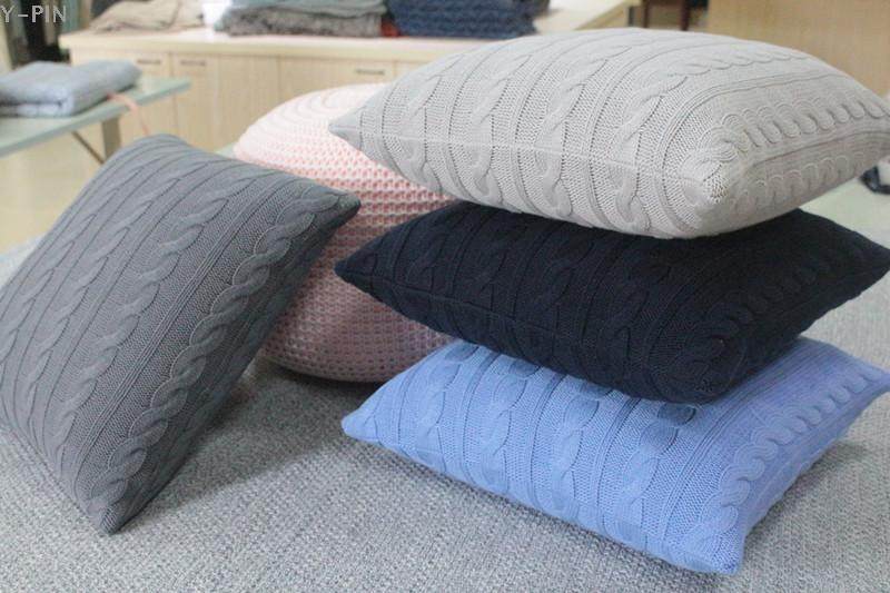 2017 cotton twisted twist knitted wool cushion cushion cushion cushion cushion