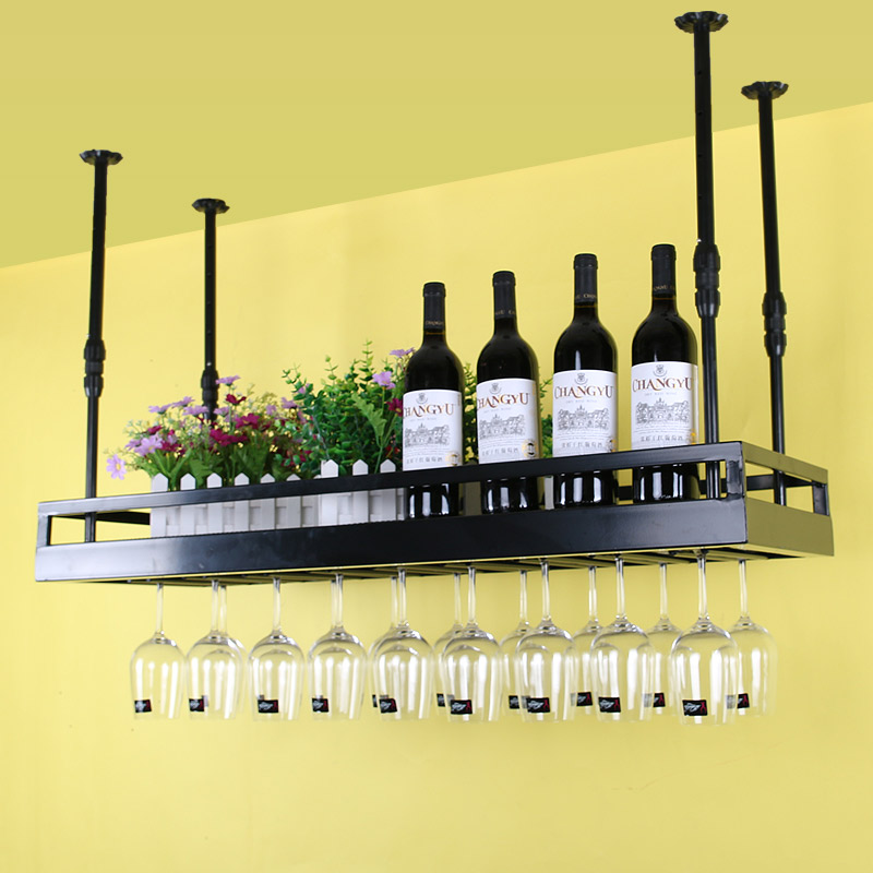 Bar Wine Goblet suspension European-style red wine glass shelf Creative High-footed Cup rack bar Hanging Hanger Red Wine Cup Holder