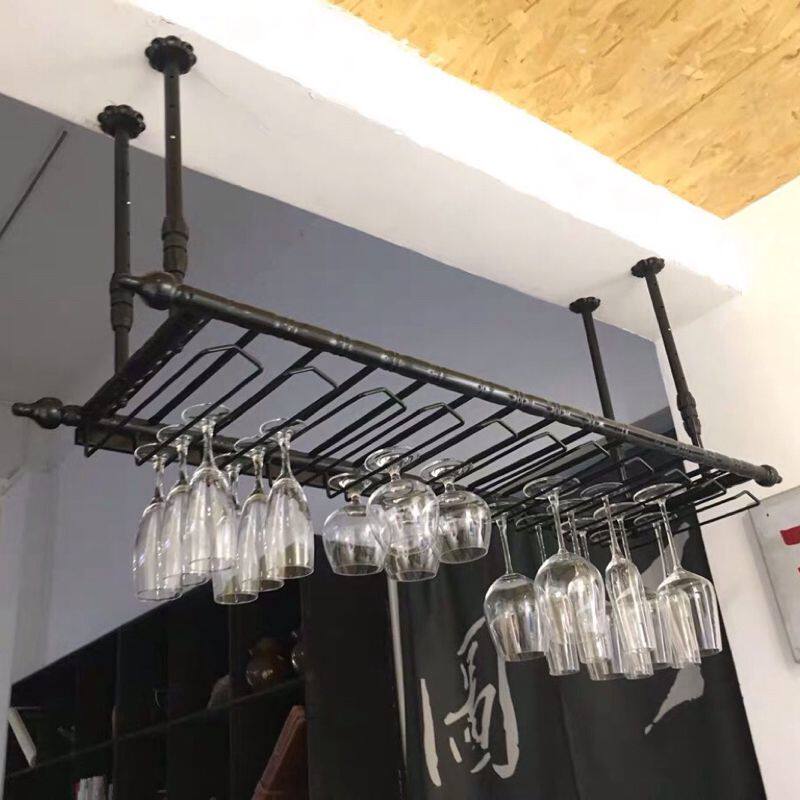 Wine glass rack bar bar wine rack hanging wine glass rack upside down hanging home creative wine rack goblet rack