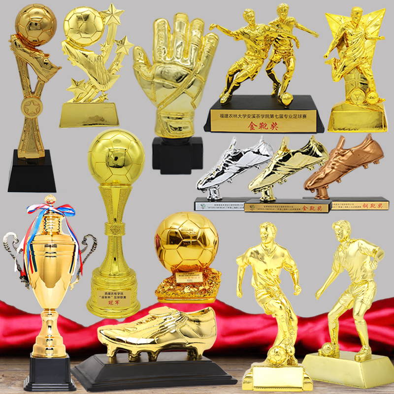 Football Cup Golden Boot Award Shooter Trophy Football match C Romancy resin gilded trophy custom fans around