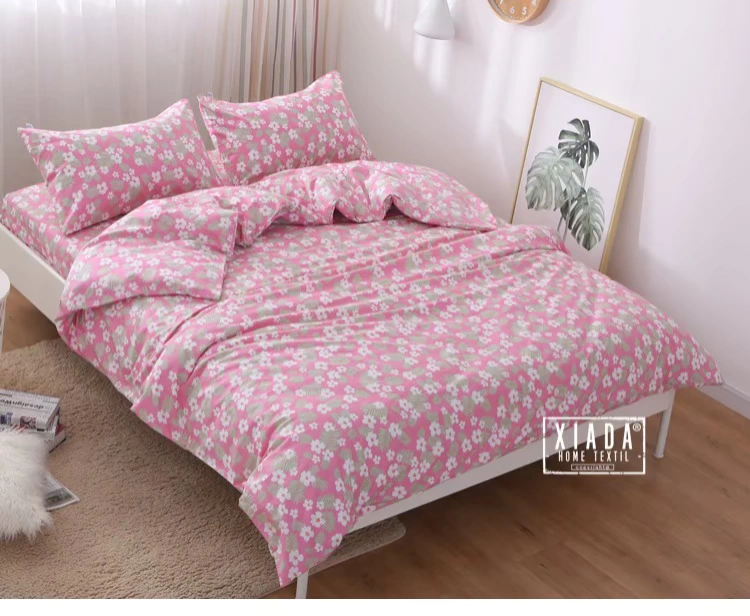Bông chăn đơn đặt 1.5m1.82.0 mét thời con gái đôi tim tươi nhỏ hoa bông chăn bìa 200x230 - Quilt Covers 	chăn phao everon	