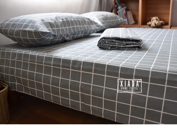 Mùa hè vải cotton dày cũ vải thô đơn mảnh 1,2 m / 1,5 / 1,8 / 2,0 m lưới đôi chăn trải giường