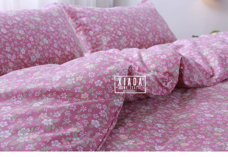 Khăn trải giường đơn mảnh Tất cả dày cotton 1,51,8m2 giường đơn học sinh đơn retro vườn hoa - Khăn trải giường ga giường chống thấm nước