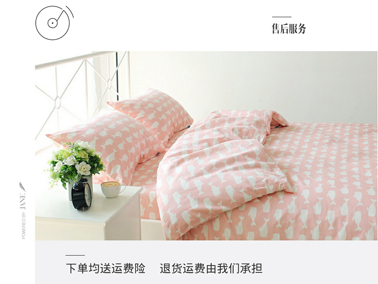 Trên một mảnh duy nhất của khăn trải giường bằng vải cotton đơn hoặc kép ký túc xá giường ngủ bông 1.2m1.51.82.0 mét - Khăn trải giường thảm chân giường