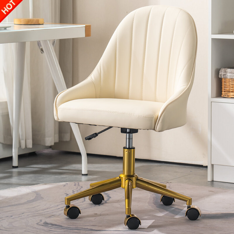 Computer Chair Light Luxury Live Bedroom Comfortable Desk Chair White Back Lift Net Red Anchor Girl Makeup Chair