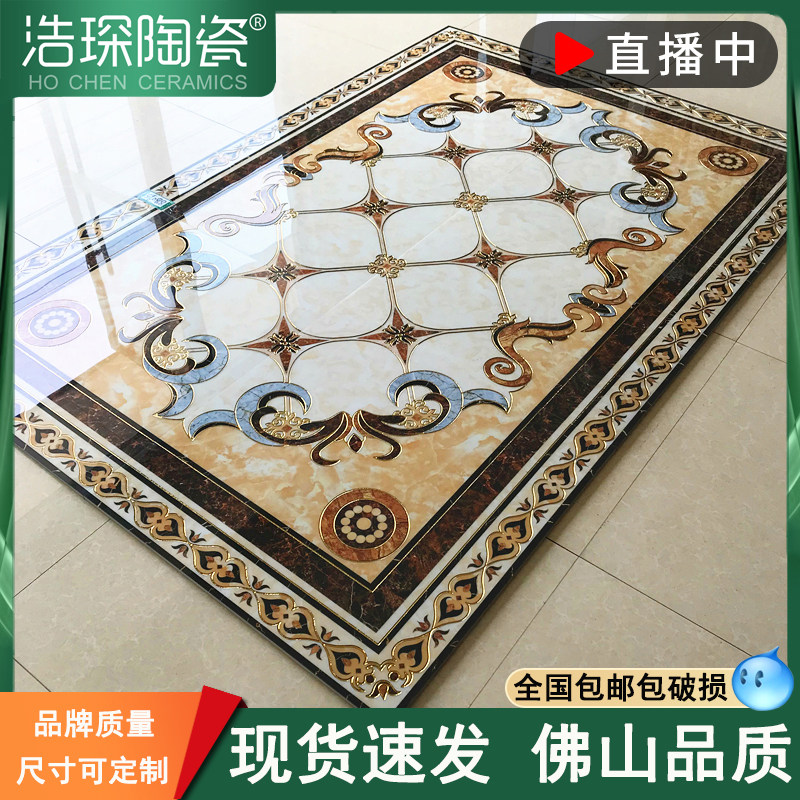 Living room stained tile tile crystalline tile hallway porch 800x800 euro - style corridor puzzle piece tile corner