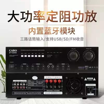 CABO high-power professional fixed-resistance speaker Karaoke high-power home commercial Bluetooth Karaoke conference amplifier