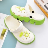 Tide, тапочки в стиле Crocs, нескользящие ультрамягкие мюли на платформе, спортивная пляжная обувь для отдыха, подходят для носки на улице, популярно в интернете