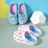 Tide, нескользящие тапочки в стиле Crocs на платформе, милые пляжные мюли, закрытый носок, подходят для носки на улице, коллекция 2023
