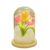 Плетеный ночник ручной работы, шерстяной крючок для вязания, орхидея, подарок на день рождения