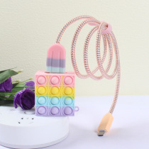 Huawei nova6 5 7se p40pro mate40e glory 30s p30pro enjoy 20plus mobile phone charger data cable winding rope Silicon