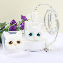 realme real me x7 x7pro q2pro x50pro v15 GT Neo2 plus 9rt mobile phone charger data cable winding rope transparent cat