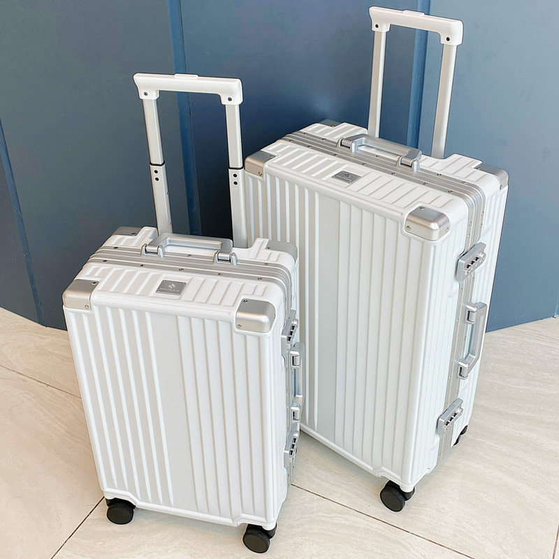 Fashion aluminum frame trolley case universal wheel 20 mute suitcase female student password suitcase male boarding 24 inch pc