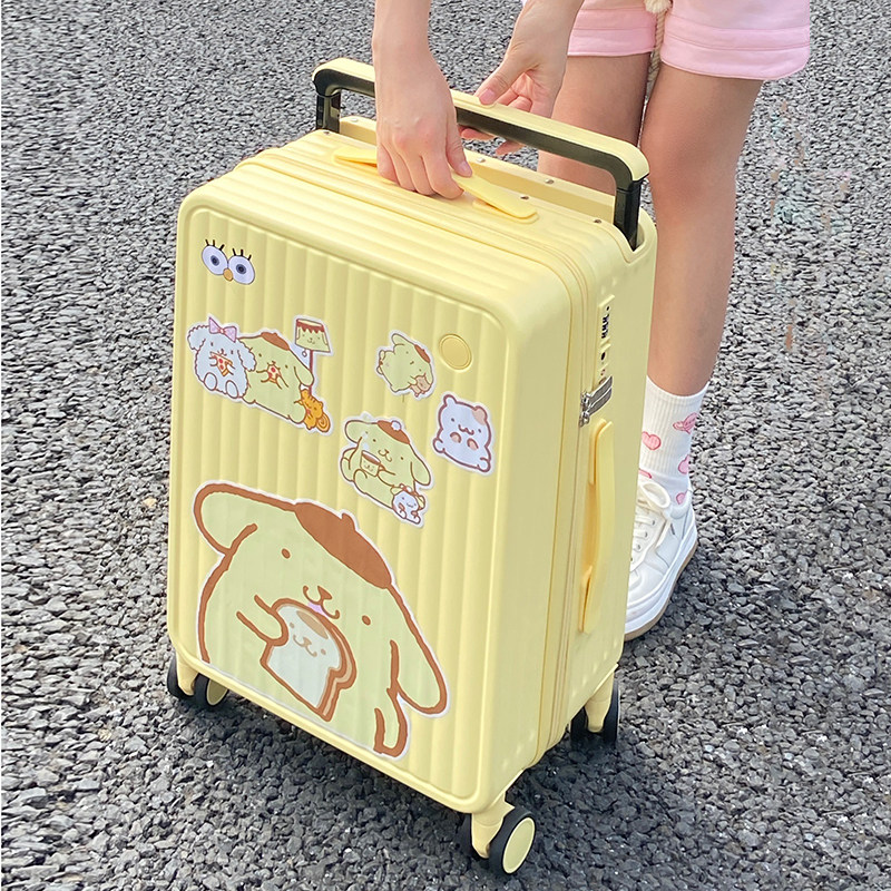 The suitcase female silent wheel student suitcase 20 inch wide - pull rod suitcase male