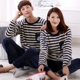 Flannel mùa thu và mùa đông phiên bản Hàn Quốc của cặp đôi đồ ngủ thời trang hoạt hình cộng với nhung dày dễ thương lông cừu san hô phù hợp với nhà đồ bộ kiểu đẹp 2021