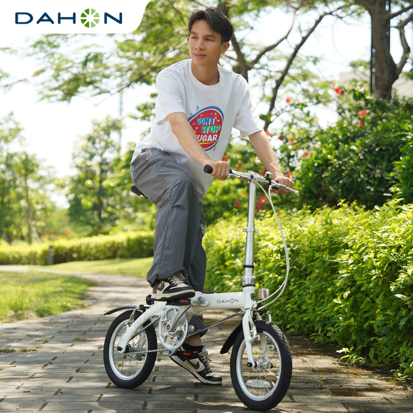 DAHON 14 inch double folding lightweight small wheel bicycle for urban commuting and leisure style, suitable for both men and women, lightweight aluminum alloy bike
