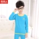 Đồ lót trẻ em ở Nam Cực cộng với bộ đồ nhung dày nam và nữ đồ lót mùa thu và mùa đông Đồ lót cổ tròn quần dài mùa thu quần dài đồ ngủ đáng yêu cho bé