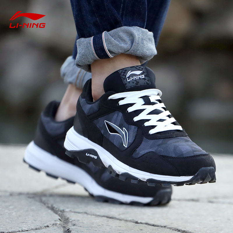 Li Ning Running shoes men's shoes spring 2022 Winter models for men up to cross country retro casual sneakers
