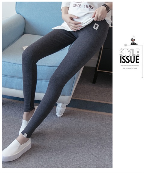Bà bầu mang thai mùa xuân và mùa thu mỏng modal quần chín mùa xuân cotton mùa xuân Phụ nữ mang thai dạ dày nâng quần mùa hè quần bầu baggy công sở