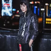 Áo gió Li Ning nam mới BAD FIVE thời trang bóng rổ áo khoác dài tay chống gió mùa xuân và đồ thể thao mùa thu mỏng - Áo gió thể thao