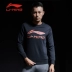 Trung Quốc Li Ning Weiyi nam dài tay áo T-Shirt nam 2018 mới mùa xuân hè áo khoác thể thao vòng cổ áo thun áo thun tay dài nam Thể thao lông cừu / jumper