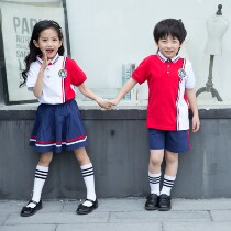 Childrens school uniforms kindergarten garden uniforms Summer new primary school uniforms Sports suit sports suit Custom group purchase offers
