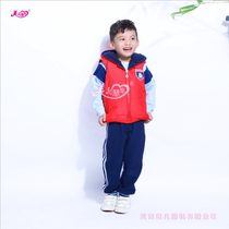 2021 Beautiful Pediatrics Early New Plus Suede Thickened Childrens Kindergarten Vest Horse Chia Fashion Trends Three Sets