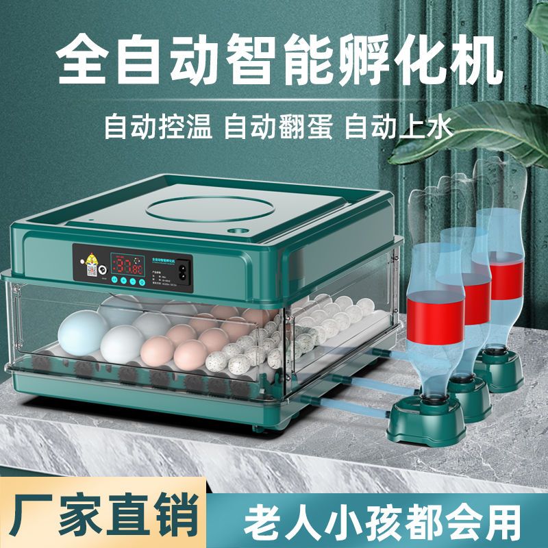 Incubators Small Home Type Fully Automatic Intelligent Incubator Luding Small Cock Cole Duck Goose Hatchery Hatching Box-Taobao