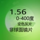 Индивидуальная 1,56 цветная серая пленка не -кферическая (слева и правые градусы рамки с зеленой пленкой на основе зеркала)