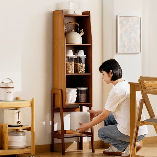 Кухонная стеллаж для хранения напольная многослойная многослойная стеллаж для хранения микроволновой печи буфет для хранения посуды домашний встроенный шкаф