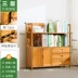 Ngựa gỗ kệ sách đơn giản lưu trữ sàn phòng khách gỗ rắn bàn trẻ em lưu trữ hàng đầu học sinh nhỏ tủ sách đơn giản - Kệ kệ treo tường Kệ
