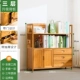 Ngựa gỗ kệ sách đơn giản lưu trữ sàn phòng khách gỗ rắn bàn trẻ em lưu trữ hàng đầu học sinh nhỏ tủ sách đơn giản - Kệ kệ treo tường
