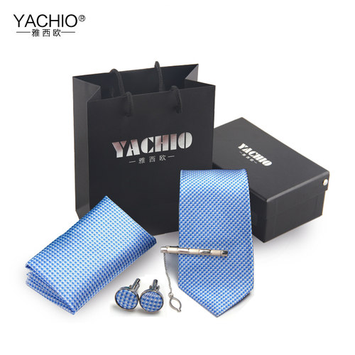 YACHIO雅西欧男士正装商务防水窄版领带礼盒