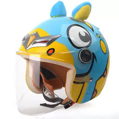 Mustang Moto Cube Electric Car Children Helmet Men and Women Four Seasons Universal Children Electric Car Helmet Half Helmet