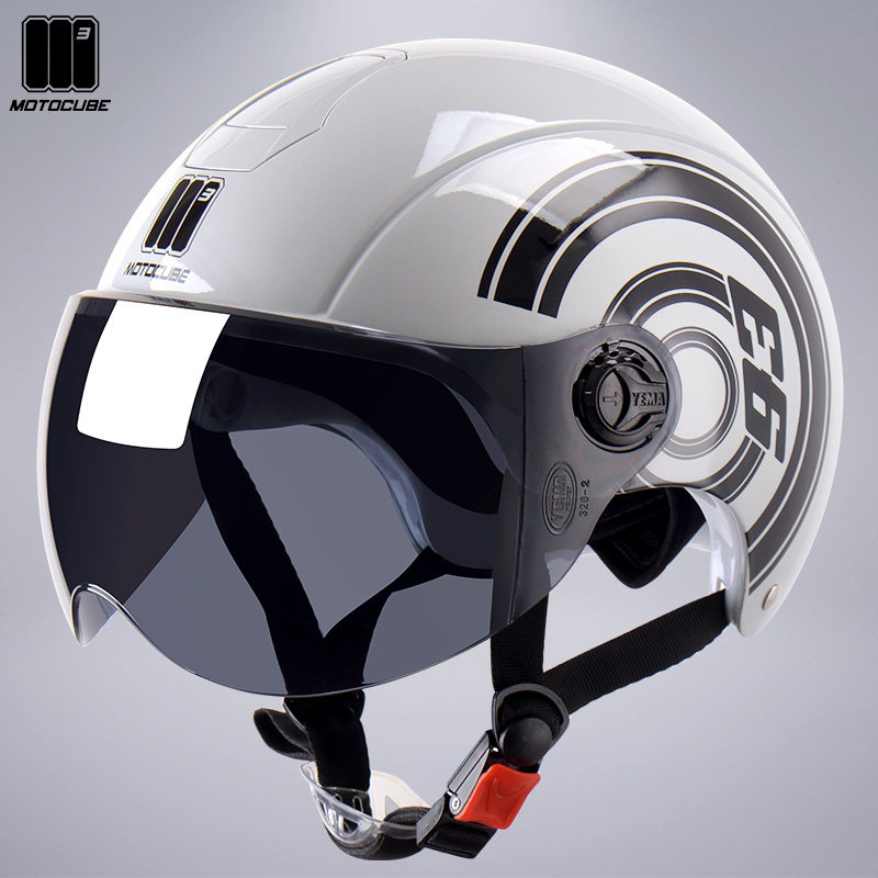 3C certified Mustang Motocube electric car helmet Men's and women's summer sunscreen half helmet Electric car helmet summer
