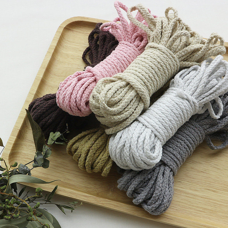 90 m Whole Cotton Bunches Cord Cotton Thread Cotton Thread Bag Pumping Coarse Rope Bag Trousers Waist Clothing Handmade DIY Trim Drawing Rope Cap Rope
