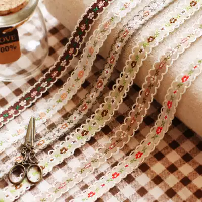 Whole plate price pastoral ethnic embroidery ribbon lace clothes skirt hat fabric decoration bilateral ear lace