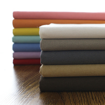 Solid color canvas fabric thickened cotton linen fabric Curtain fabric Sofa fabric Plain coarse cloth DIY handmade tablecloth