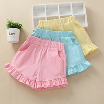 Girls Shorts Summer Thin 2021 New Foreign Style Summer Wear Joker Sports Children Pants Children Childrens Summer Dress