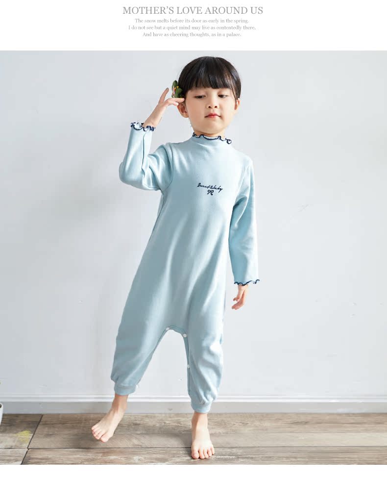 Đồ ngủ trẻ em mùa thu đông 2018 của Shangbao Mai 2018 cho bé body suit cho be so sinh