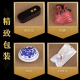 Печать, детский сувенир для хранения пуповины, подарочная коробка ручной работы для новорожденных, цвета киновари