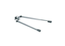 Ya Zhijie towel rack movable double rod pendant stainless steel 304 bathroom towel bar AX24-242