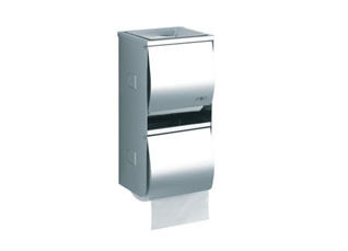 Jayojie stainless steel duplex drum toilet paper box engineering toilet paper rack vertical hotel commercial sanitary carton TD-8325L