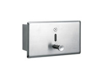 Ya Zhijie stainless steel square soap dispenser engineering in-wall Public hotel bathroom hand wash dispenser SD-4010