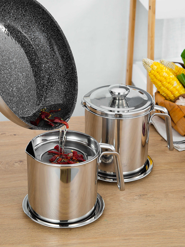 304 stainless steel filter oil tank Kitchen oil storage tank Household