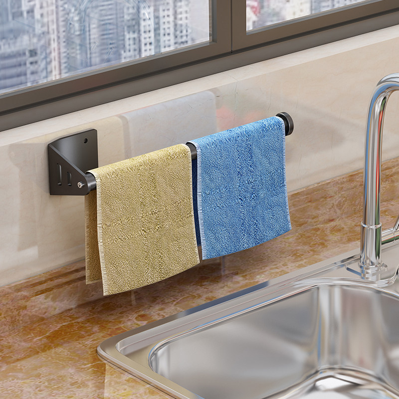 Kitchen cleaning fine containing layer shelf obliterate draining shelf drying wall-mounted window sill exempt from punching paper towels shelf