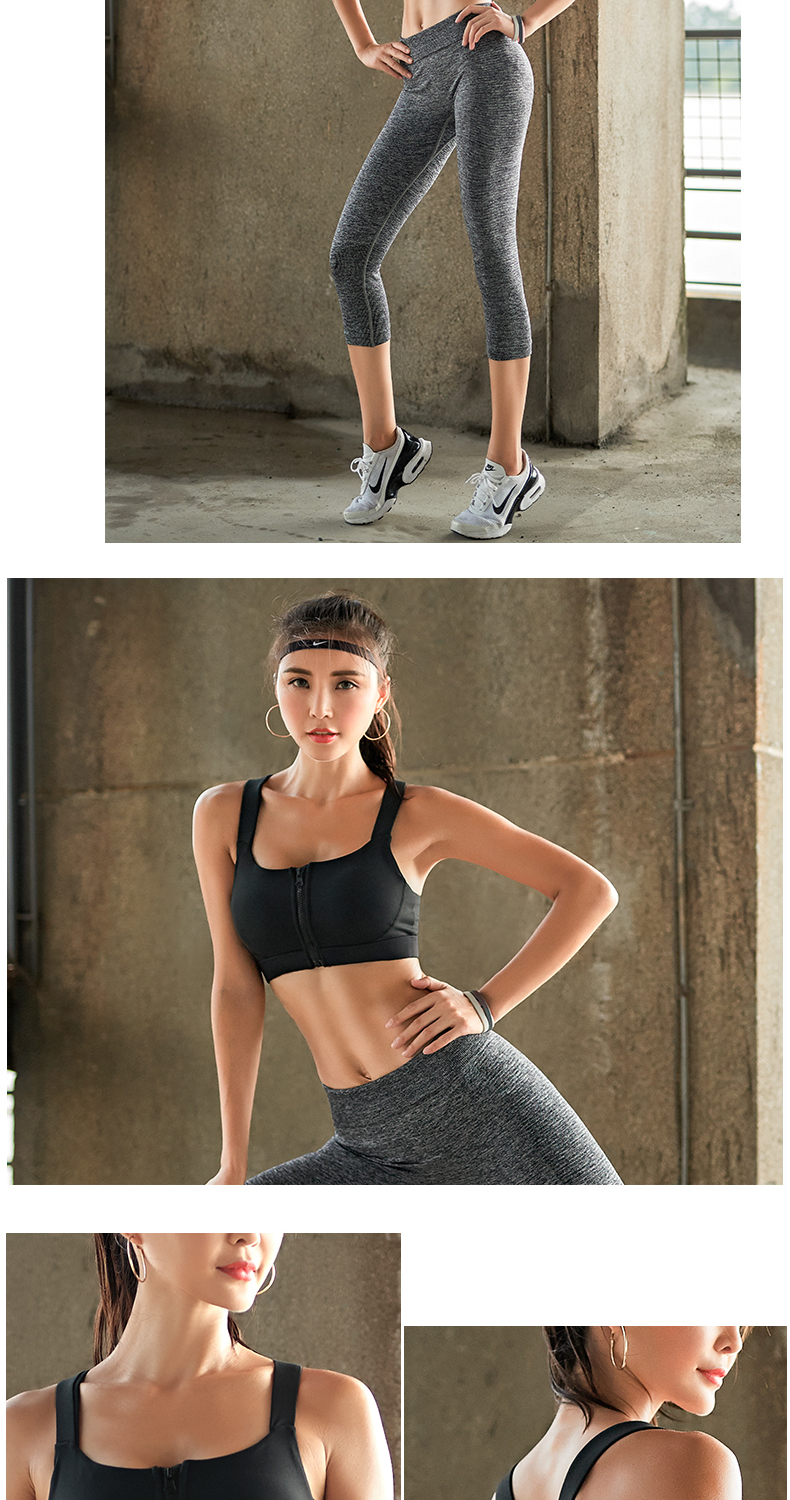 Khóa kéo phía trước chống sốc đồ lót thể thao phụ nữ tập hợp các loại áo tập yoga cường độ cao chạy áo ngực thể dục chuyên nghiệp áo ngực áo tập thể thao