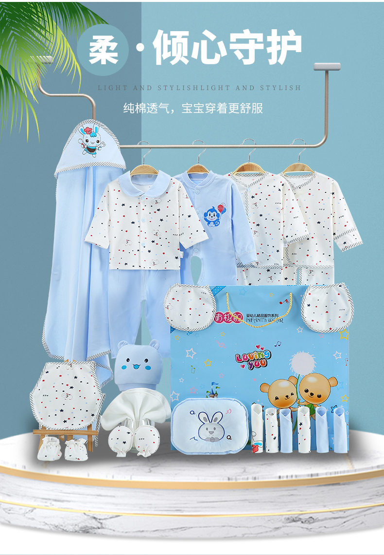 Coffret cadeaux bébé coton - Ref 3437690 Image 8